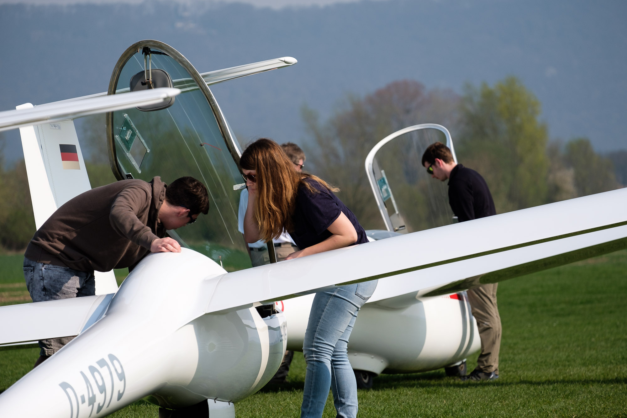 Mitglieder des ACBO-L beim gemeinsamen Flugbetrieb